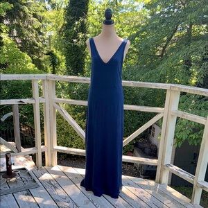 Lou & Grey Navy Blue Knit Tank Top Maxi Sundress Size M